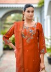 Hoor By Woodee Viscose Gadhwal Kurti With Bottom Dupatta